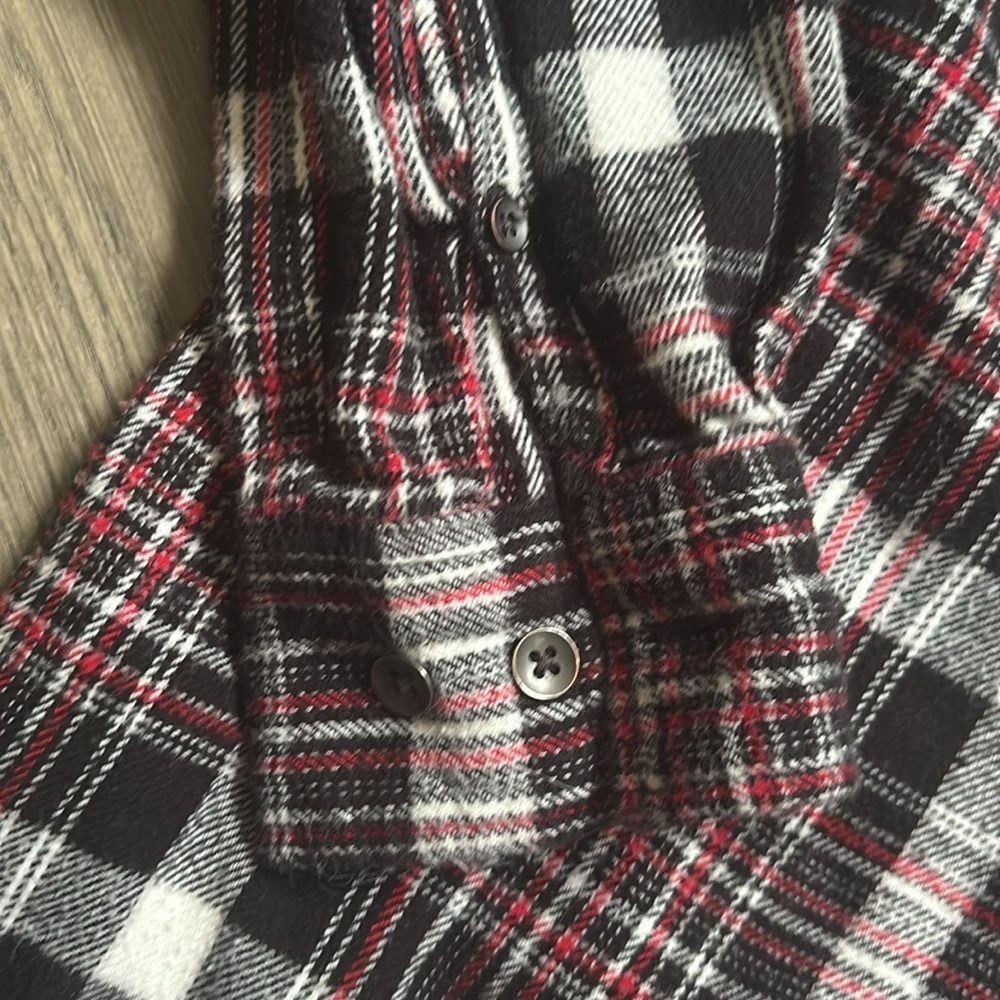 Woolrich | Red and Black Flannel Plaid Button Down Shirt Size XS - Picture 4 of 11